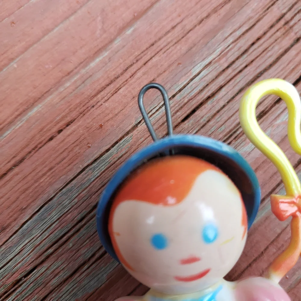 Vintage 1969 Little Bo Peep Ornament - Hard Plastic - Stahlwood Toy MFG. CO.